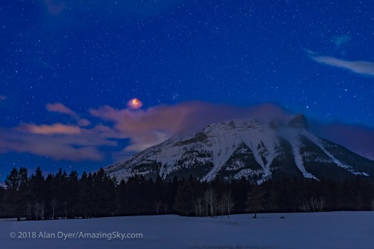 Red Moon over the Rockies
