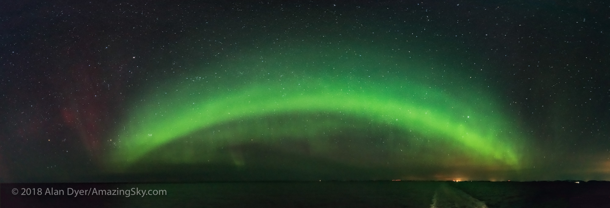 Panorama of the Auroral Oval from Norway