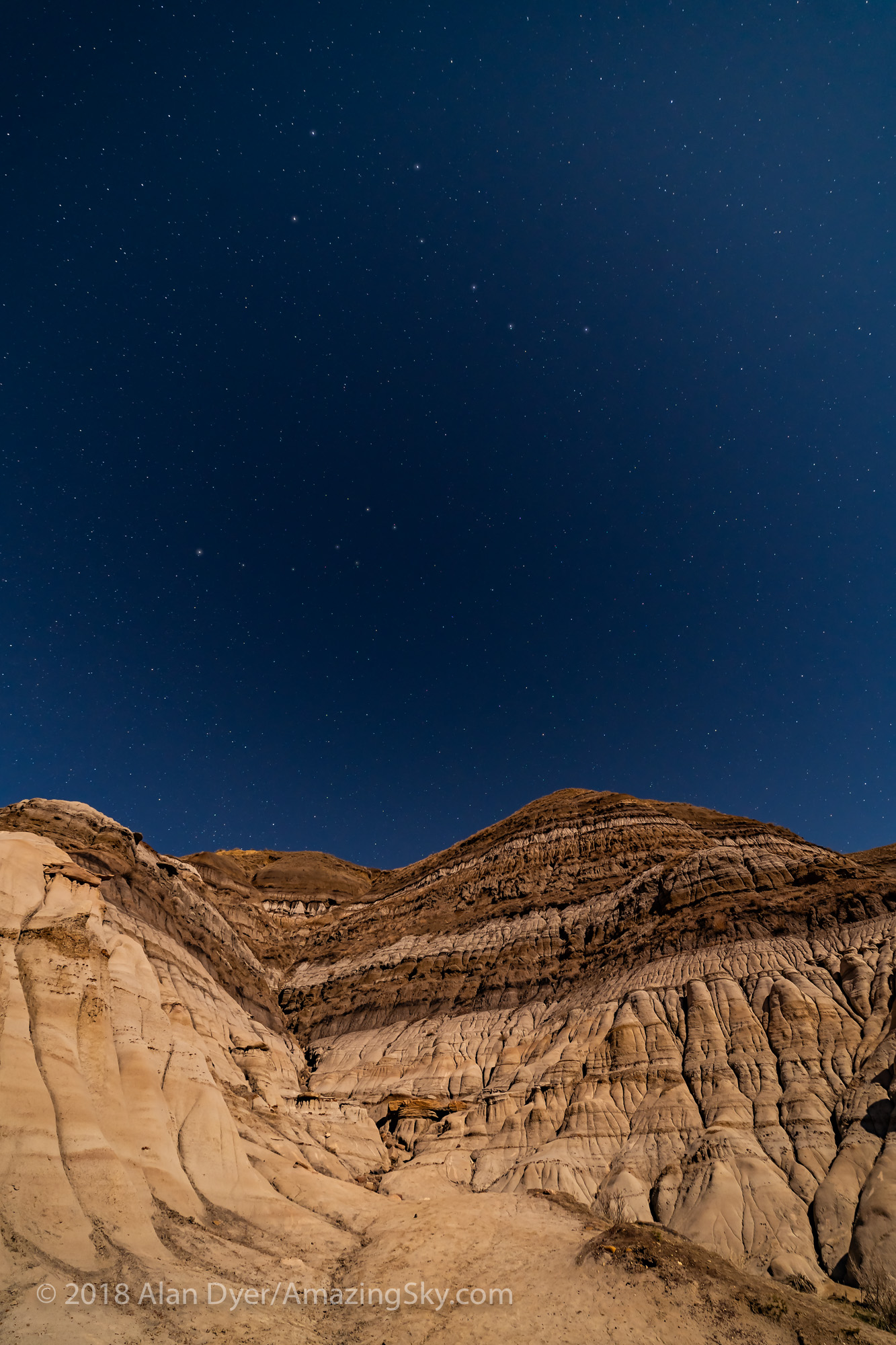 Big Dipper over the Badlands