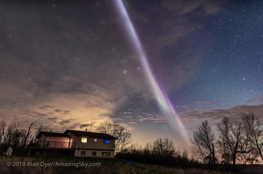 Steve Auroral Arc over House #1 (May 6, 2018)