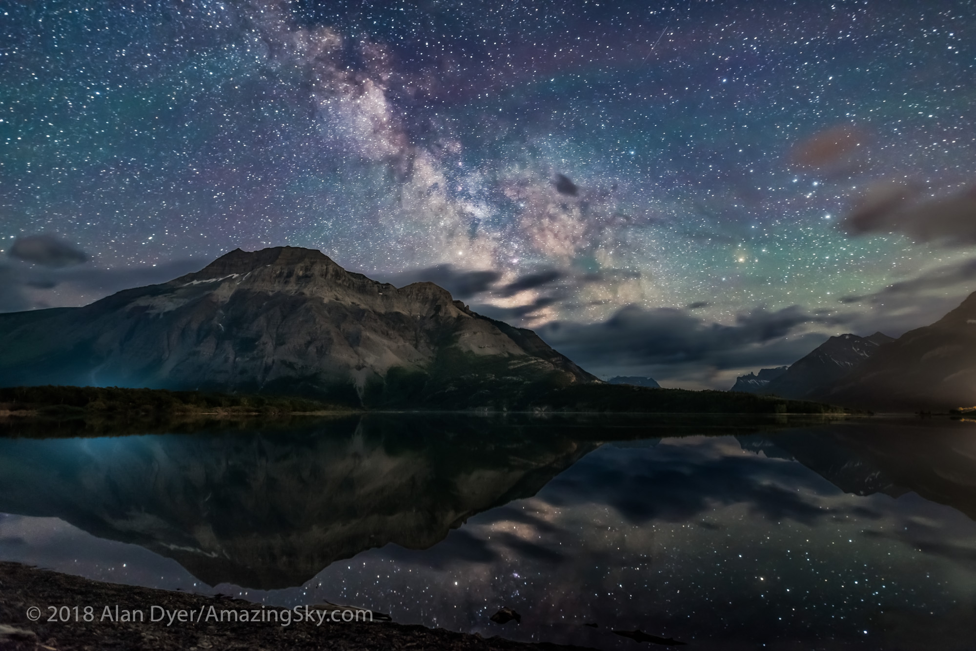The Milky Way over Vimy Peak