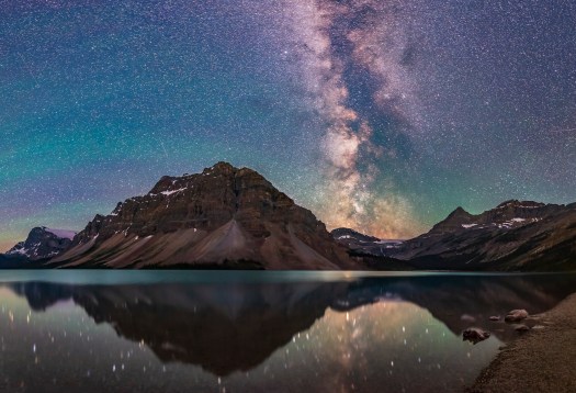 Milky Way Reflections at Bow Lake