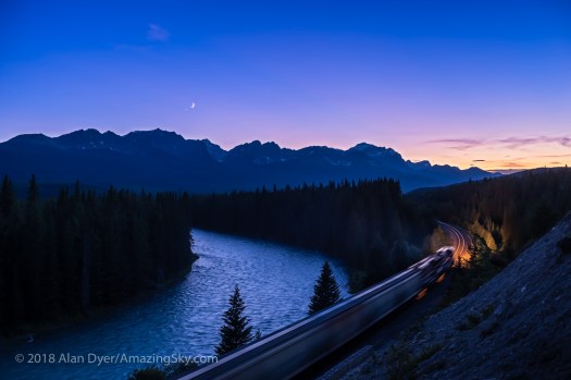 Conjunction over the Continental Divide with Train