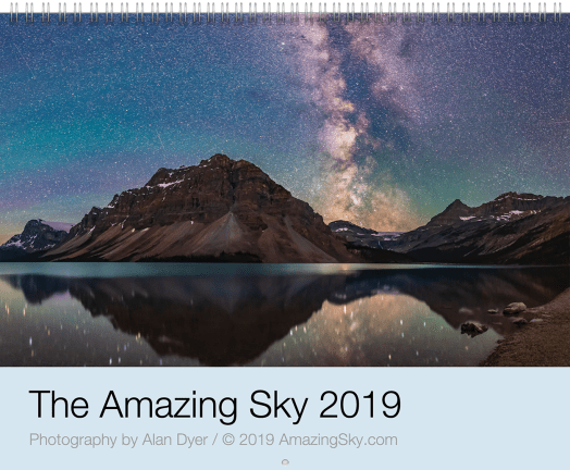 2019 Amazing Sky Calendar Cover