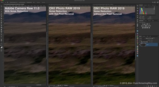 Hot Pixel Removal Comparison
