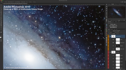 Photoshop Processed M31-Close-Up