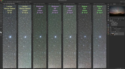 Lens Comparison - Centre