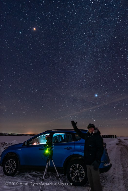 Success Selfie with Lunar Eclipse (Jan 20, 2019)