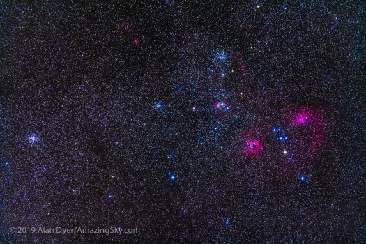 The Clusters and Nebulas of Auriga