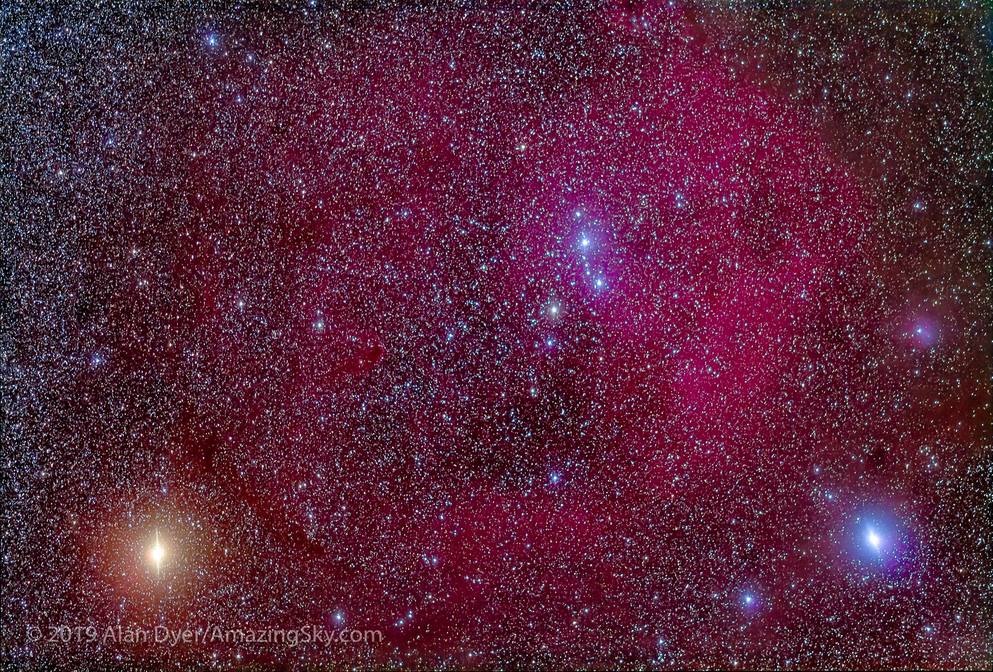 Lambda Orionis Nebula with 200mm