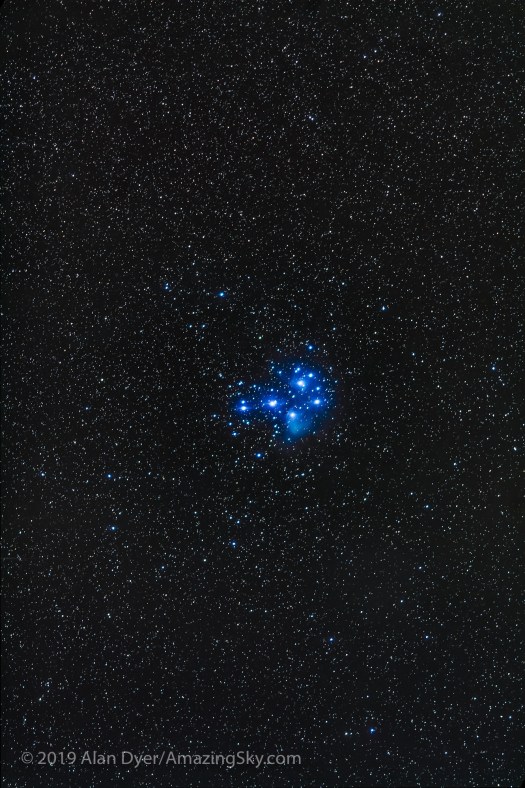 Pleiades M45 with 200mm Lens