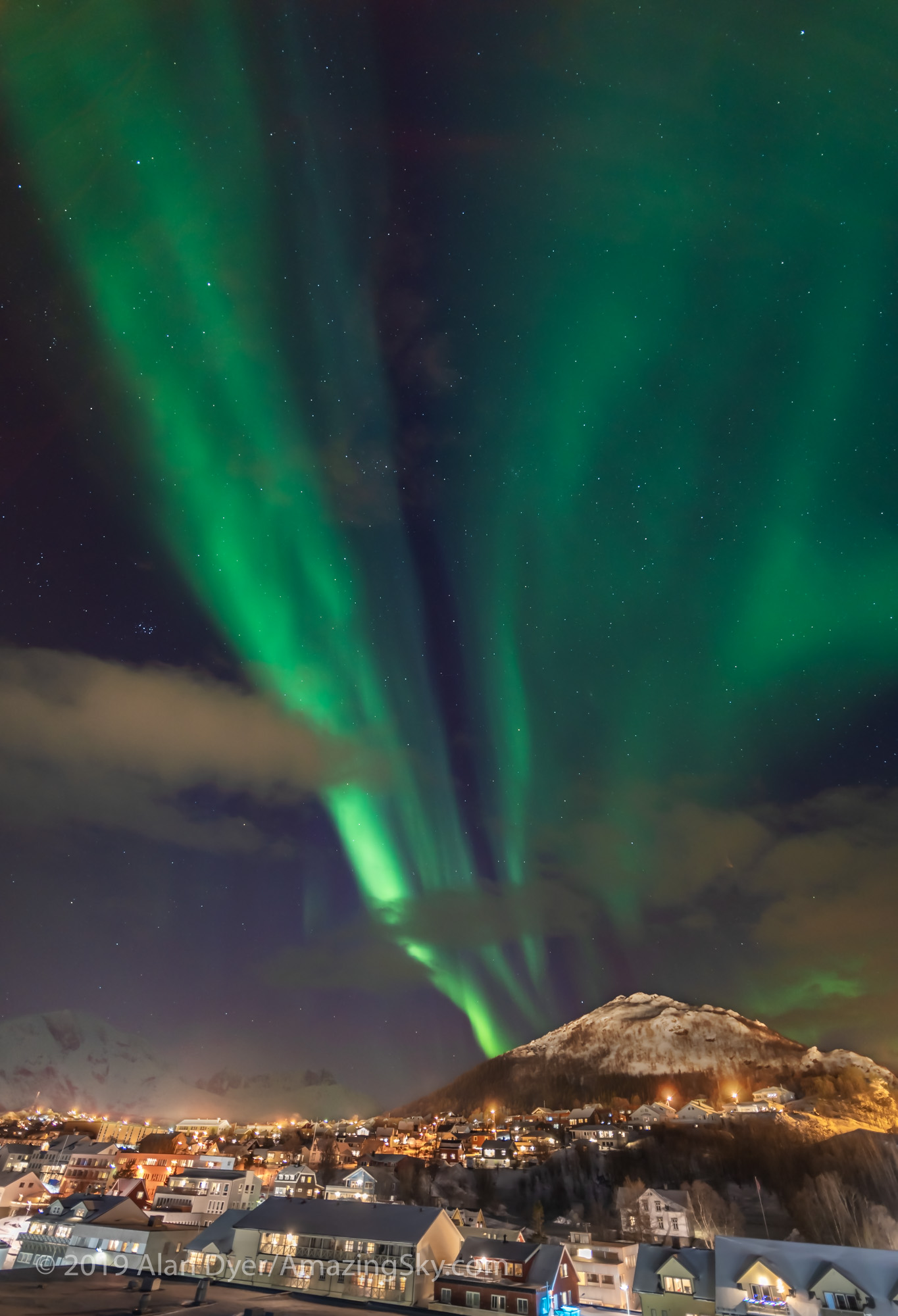 Aurora over Skjervøy, Norway