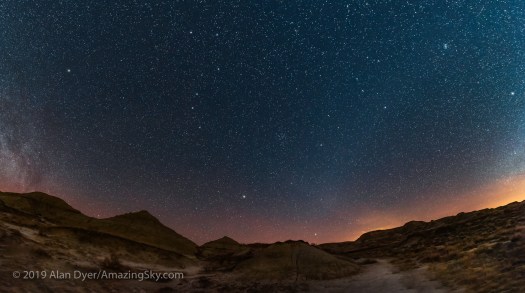 Spring Sky RIsing at Dinosaur Park Panorama