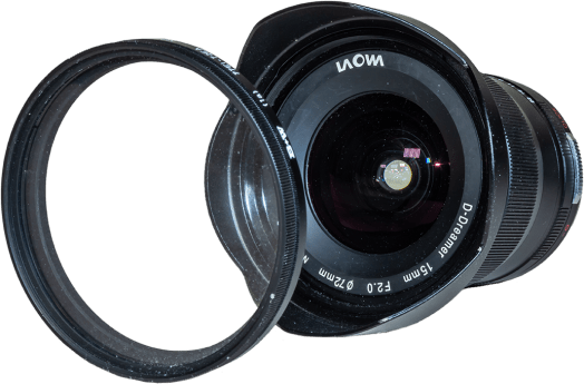 Laowa 15mm Front View with Filter