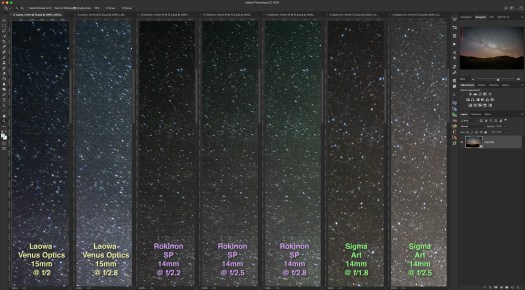 Lens Comparison - Upper Left