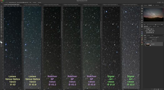 Lens Comparison - Upper Right