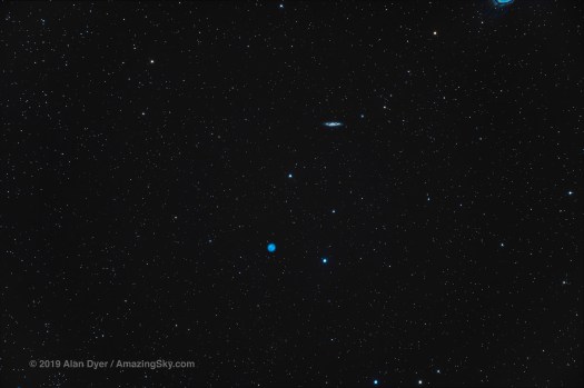 The Owl Nebula and Messier 108 Galaxy