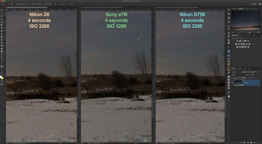 Noise at 3200-3 Cameras
