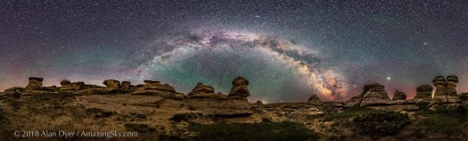 The Milky Way over Writing-on-Stone
