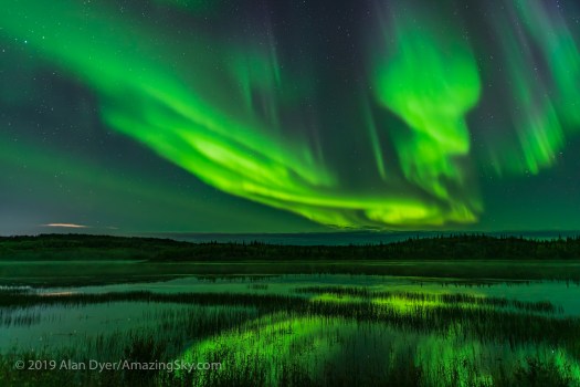 Aurora over Prosperous Lake, Yellowknife (Sept 5-6, 2019)