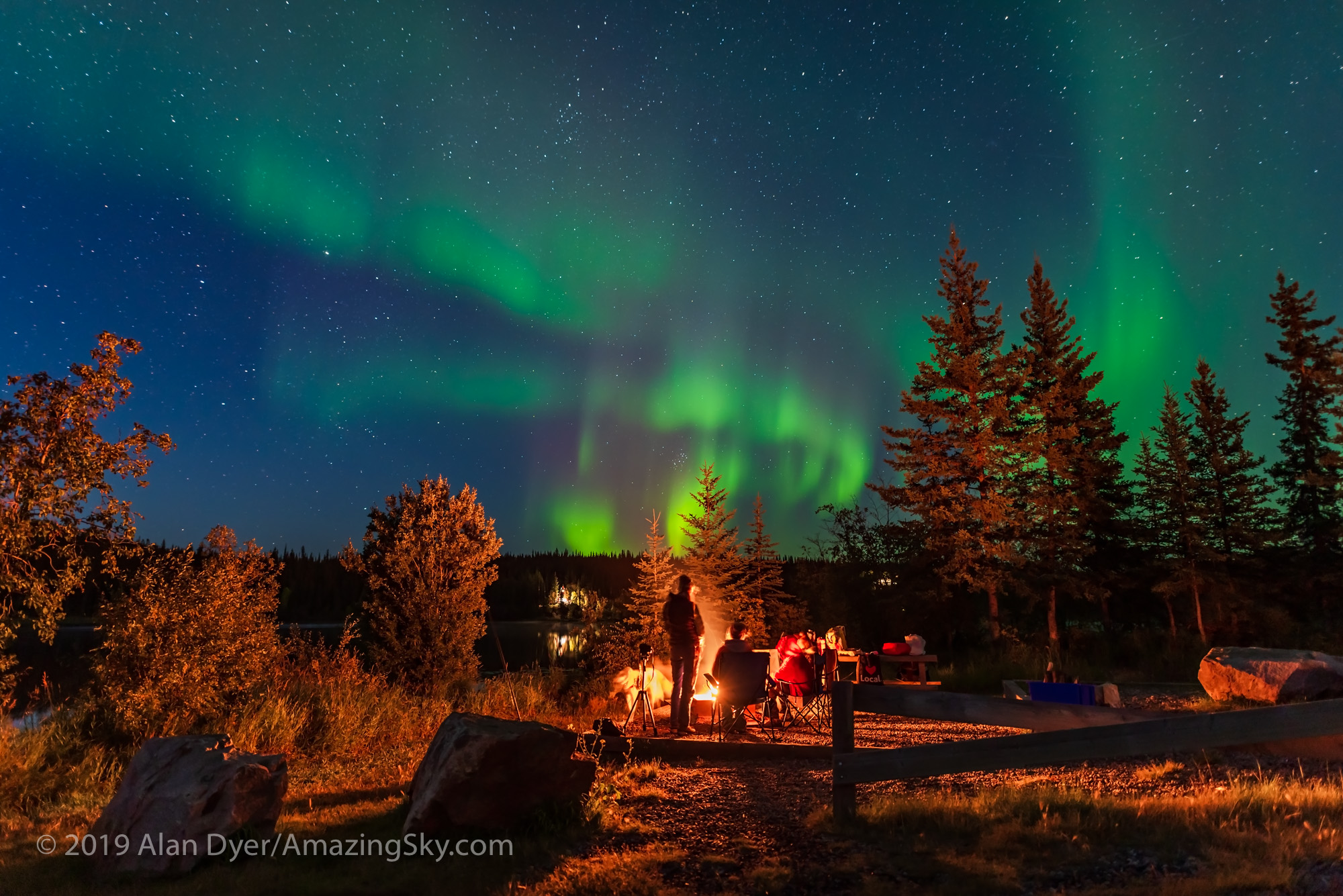 Campfire Under the Aurora #2