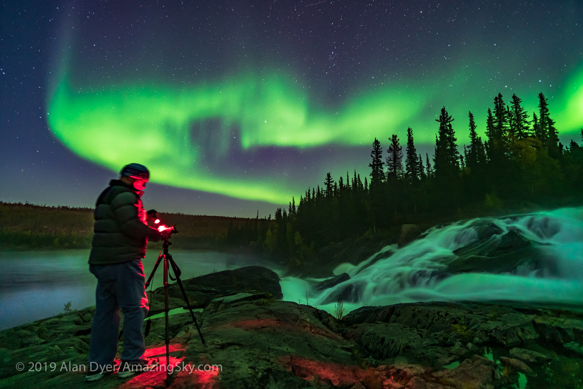 Photographer at Cameron River Ramparts