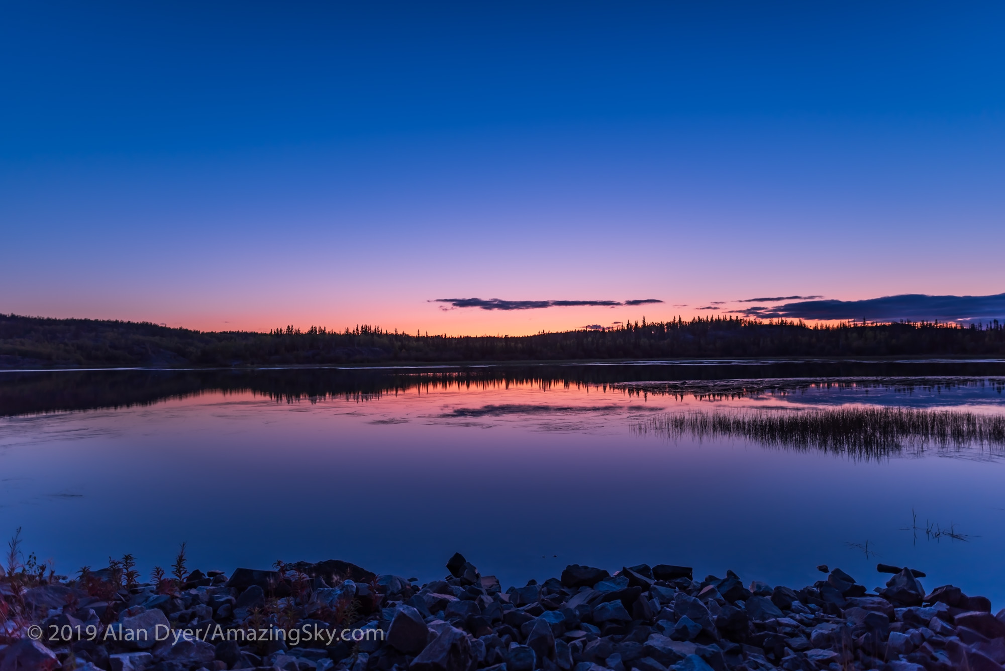 Sunset Twilight at Prosperous Lake