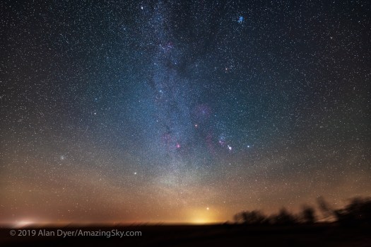 Orion and Winter Stars Rising