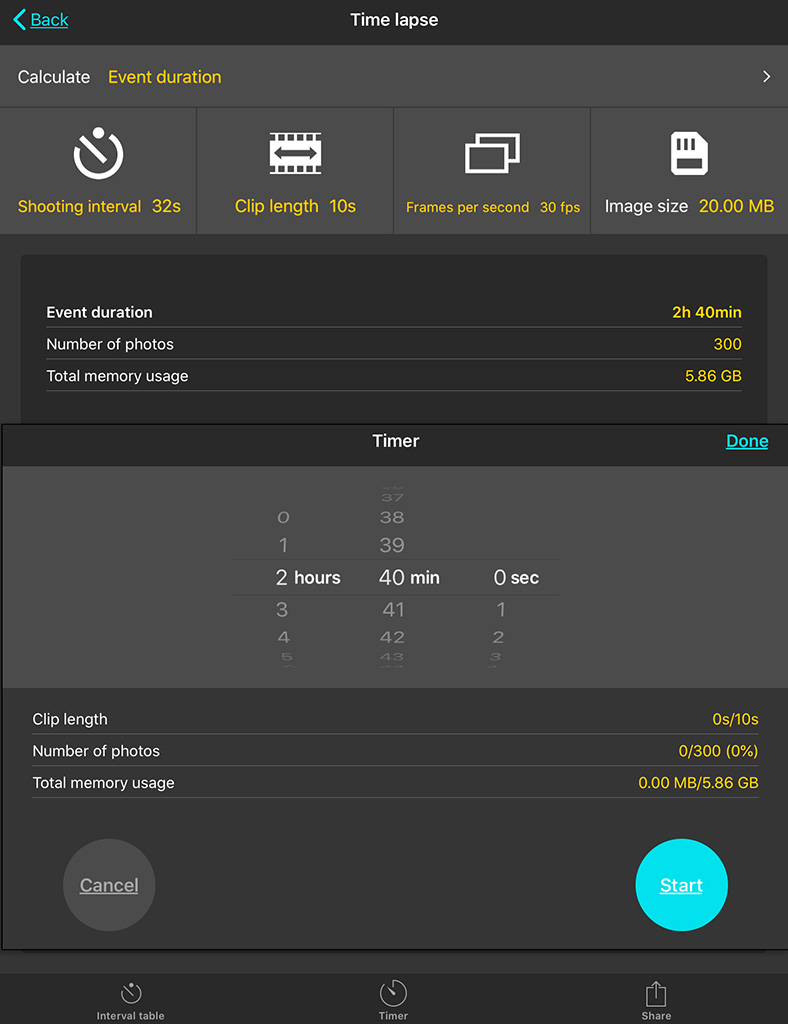 5B-PhotoPills Calculator
