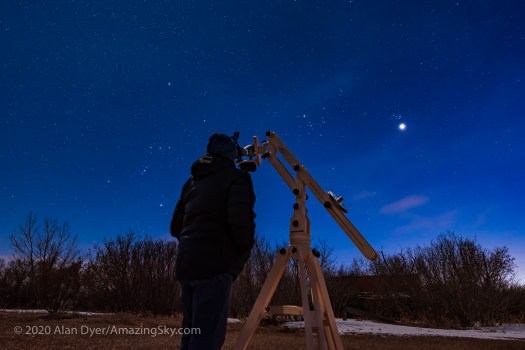 Viewing Venus &amp; Pleiades with Big Binoculars