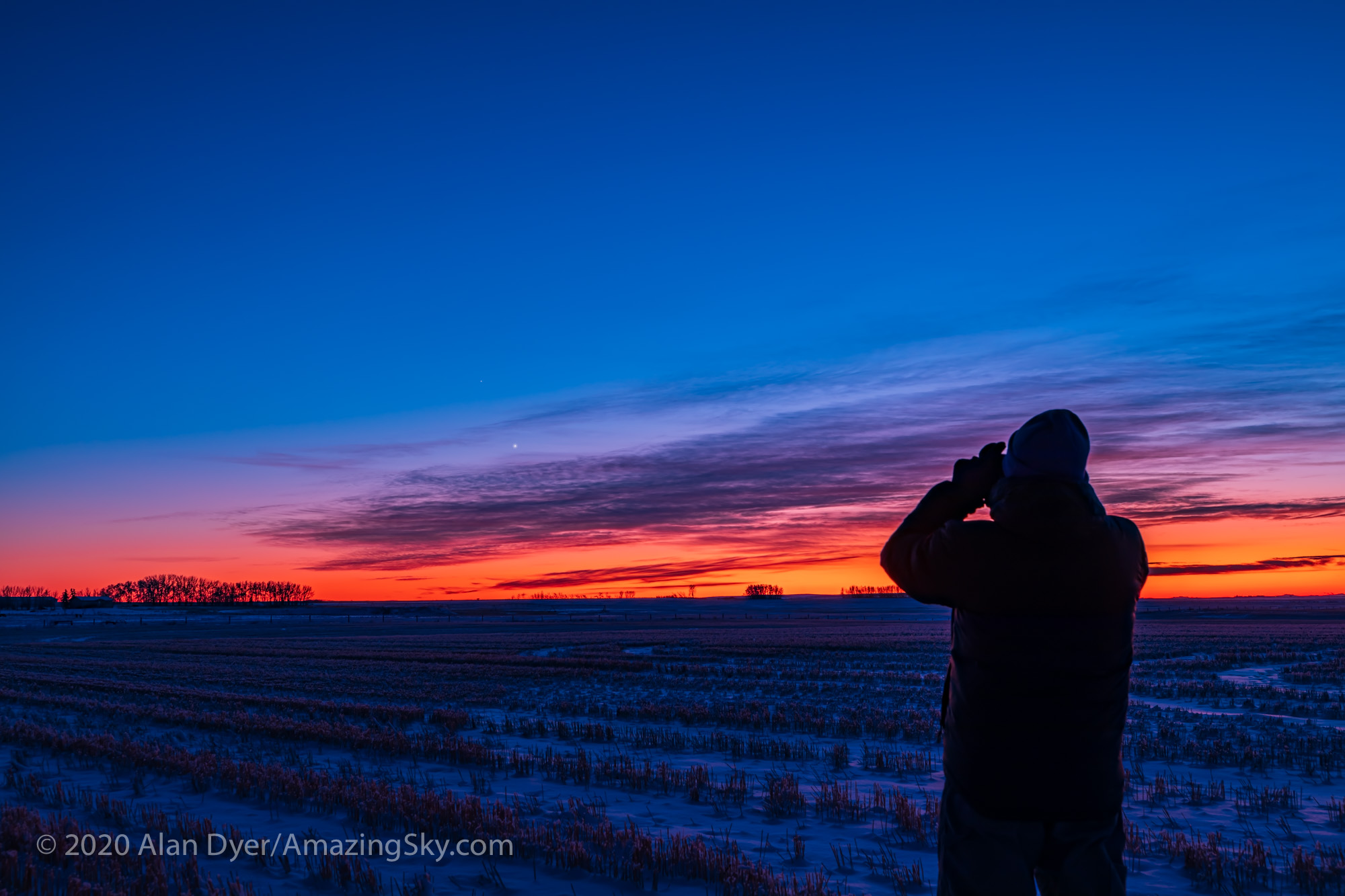 Observing Venus and Saturn (Dec 8, 2019)