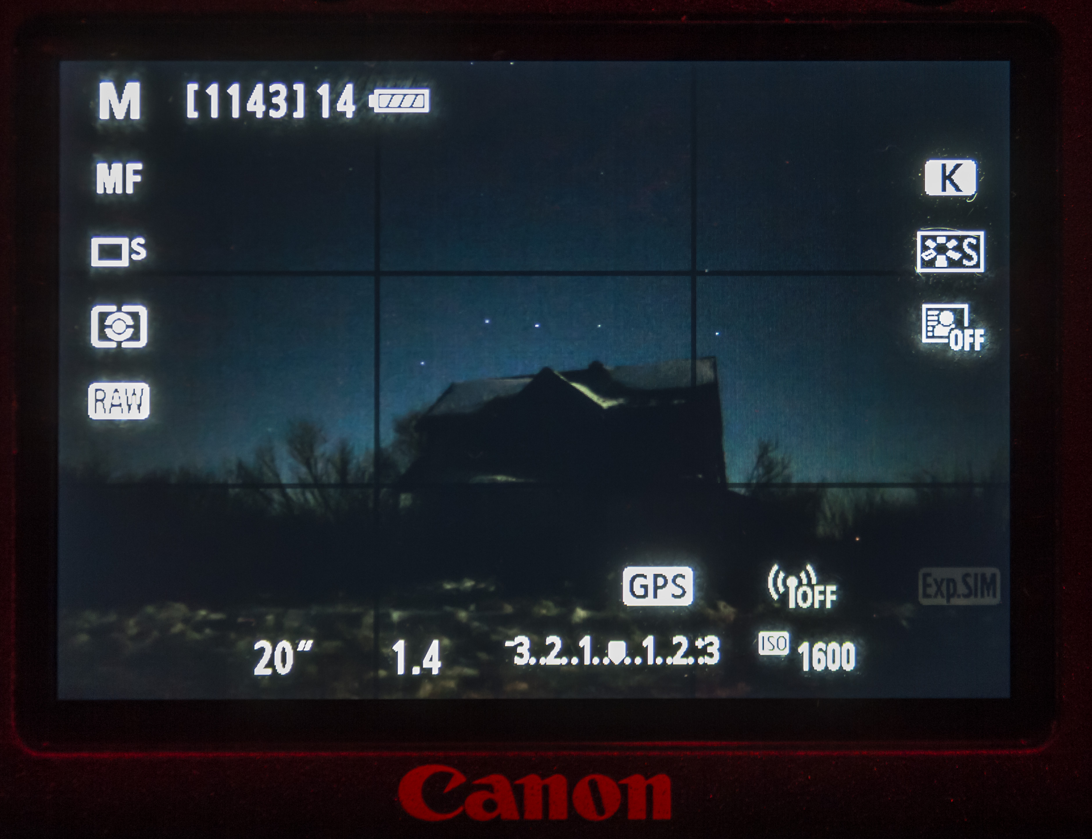 Canon 6D Live View Wide